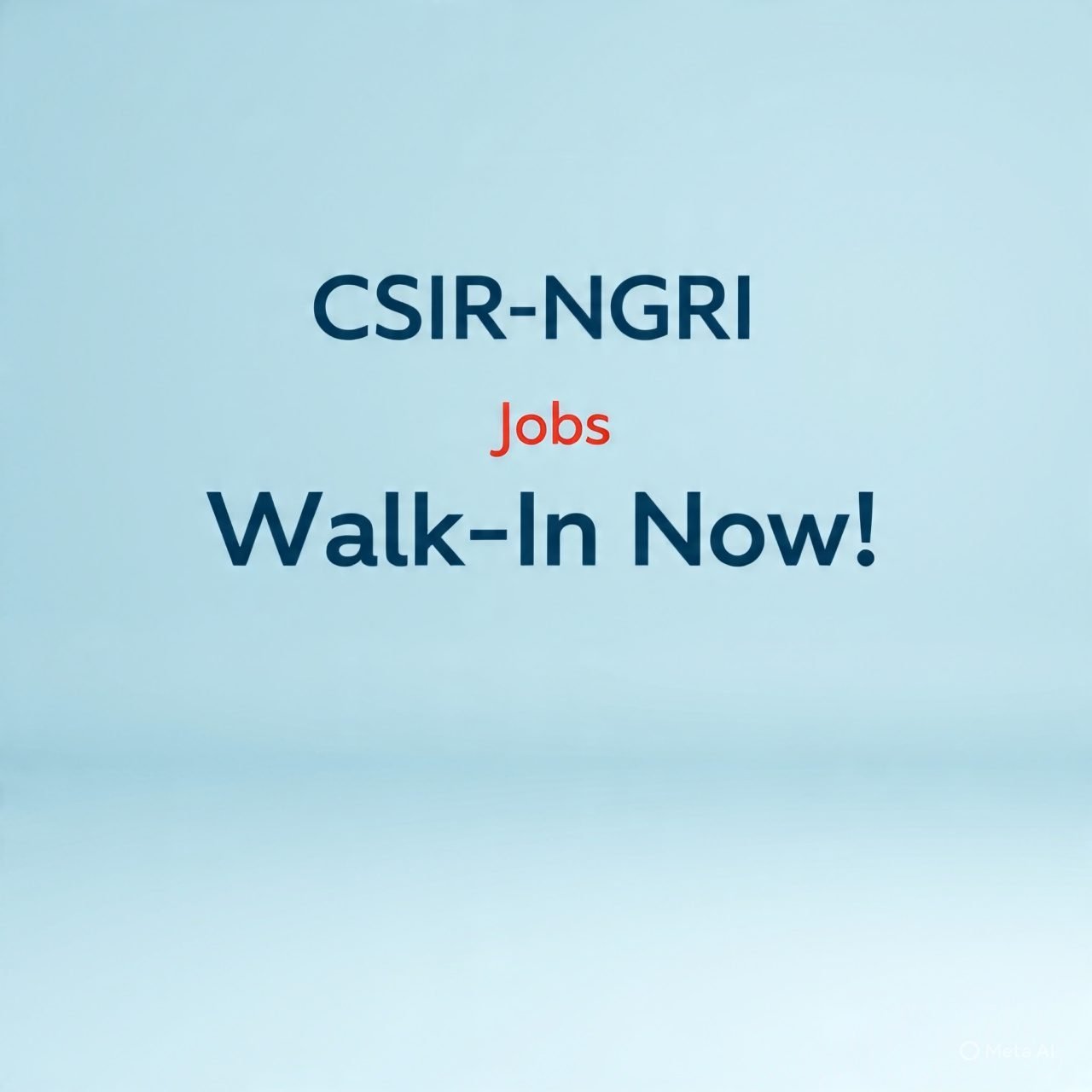 CSIR NGRI Jobs