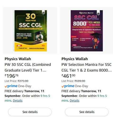 SSC CGL BOOKS 2 - ExamsCentre247 Crack SSC with this books
